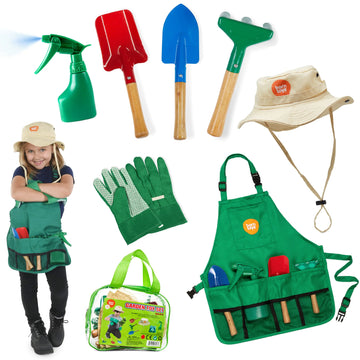 Born Toys Kids Gardening Tool Set for Ages 3-7 Kids