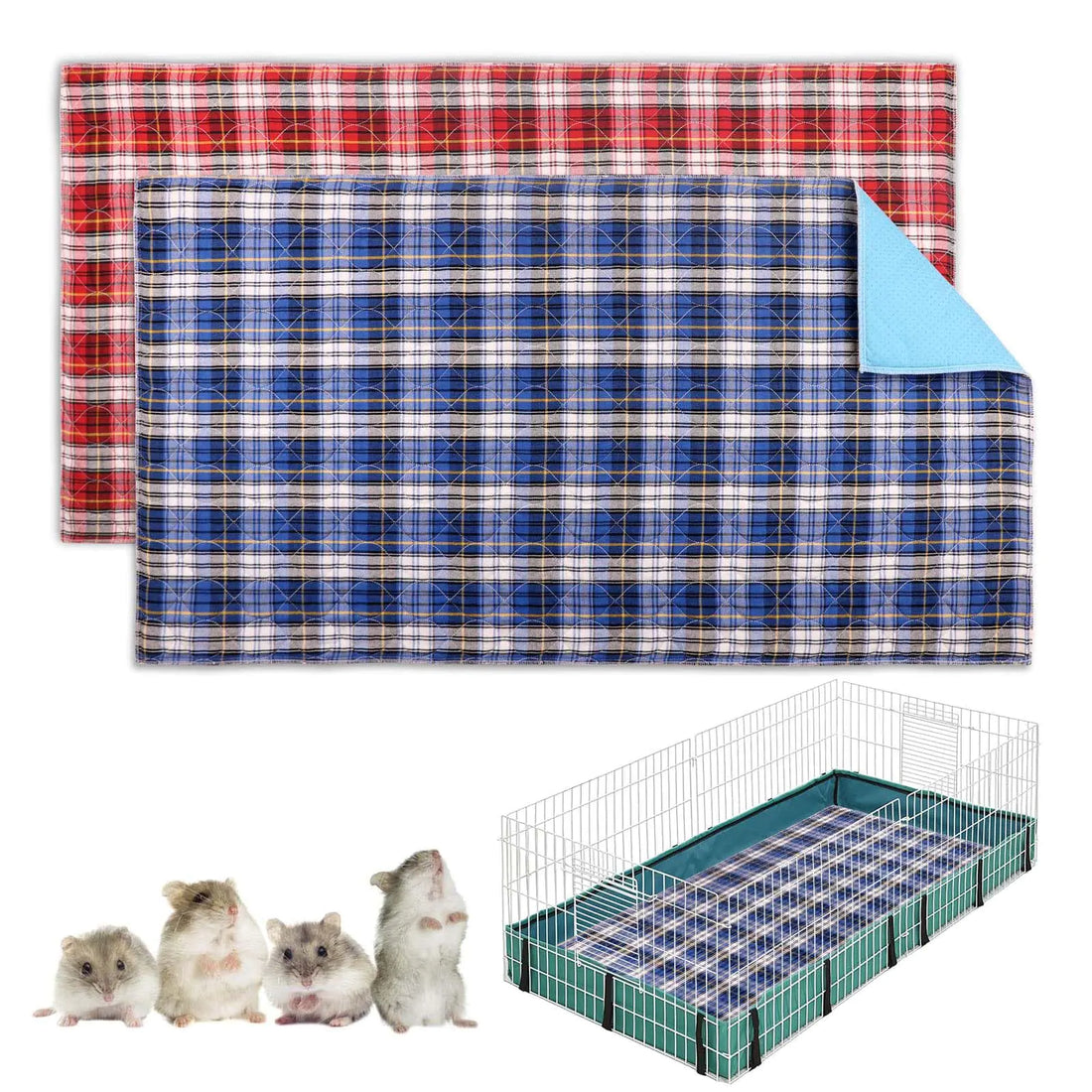 2 PCS Guinea Pig Cage LinerGuinea Pig Bedding Pet Supplies Guinea