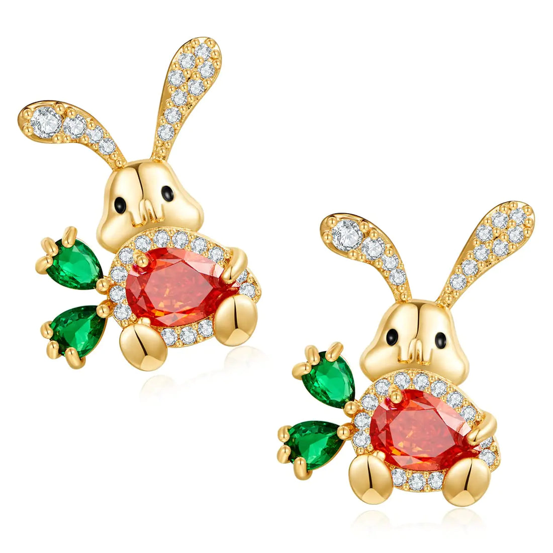 MUYAN Cute Small Easter Rabbit Stud Earrings